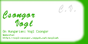 csongor vogl business card